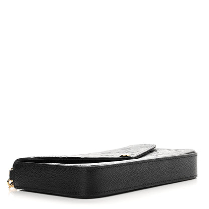 Louis Vuitton Empreinte Pochette Felicie Chain Wallet Black 5 of 9