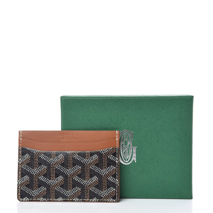 Goyard Goyardine Saint Sulpice Card Holder Black Gold 7 of 7