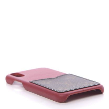 Louis Vuitton Calfskin Monogram iPhone X/XS Bumper Scarlet 4 of 8
