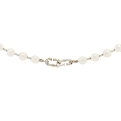 Tiffany Sterling Silver Pearl HardWear Lock Necklace 3 of 3