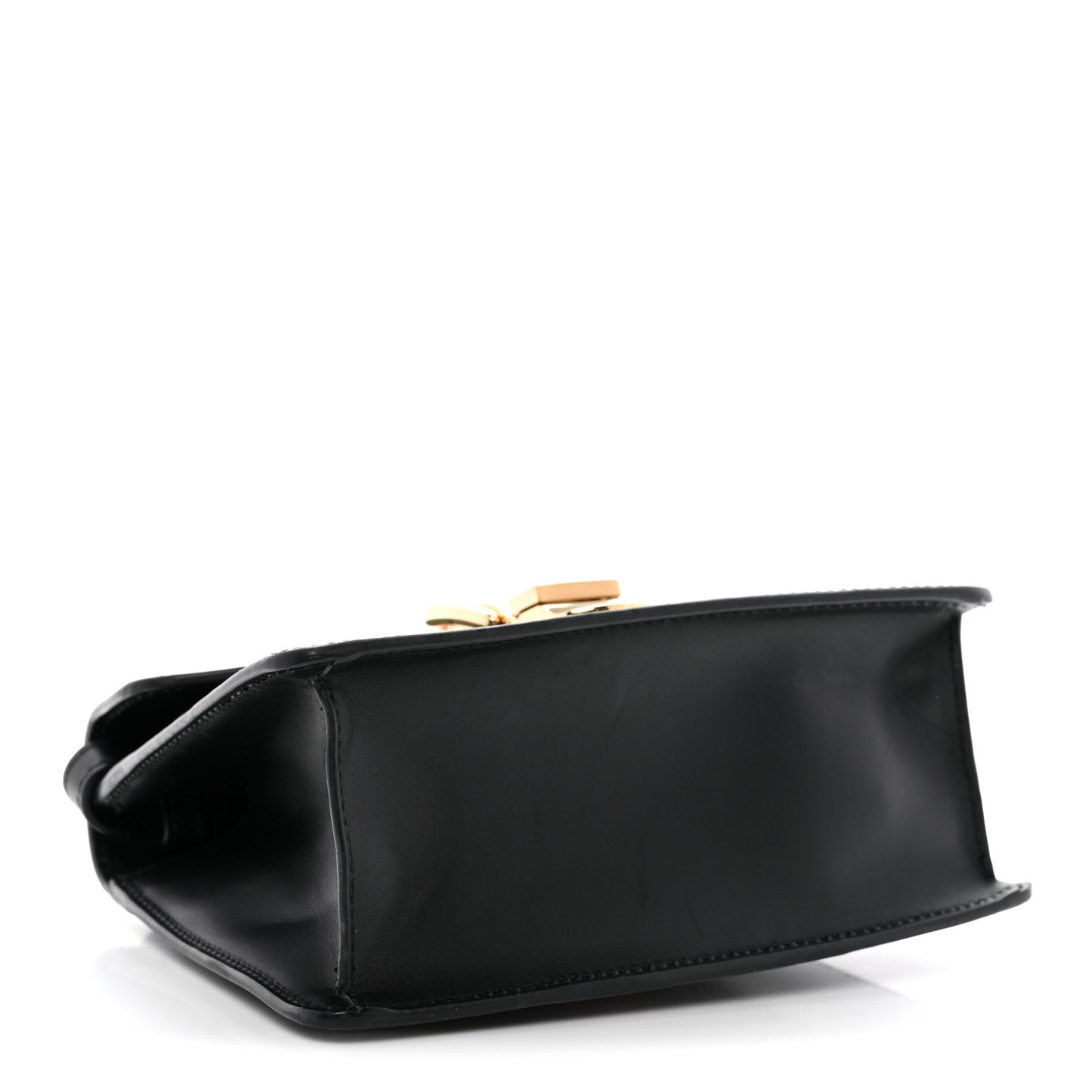 Calfskin Mini Sylvie Top Handle Bag Black