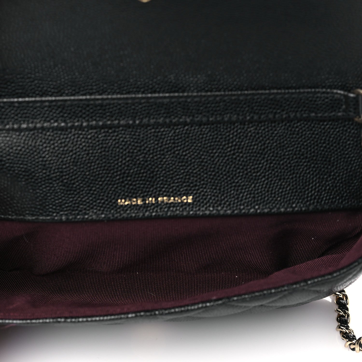 Chanel Caviar Quilted Glasses Case With Chain Black 5 of 12