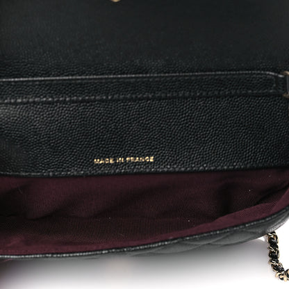 Chanel Caviar Quilted Glasses Case With Chain Black 5 of 12