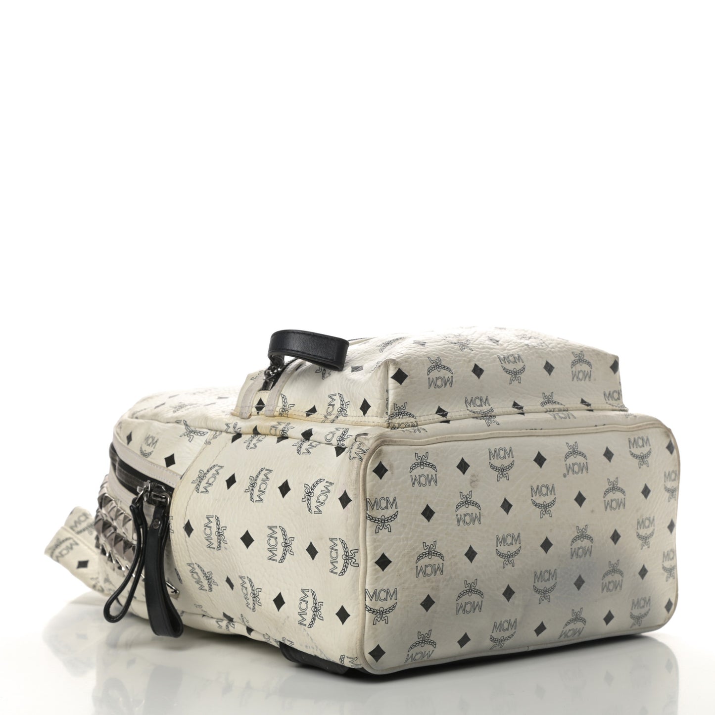 Visetos Crown Stud Medium Stark Backpack White