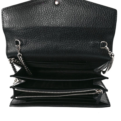 Gucci Calfskin Mini Dionysus Chain Wallet Black 5 of 12