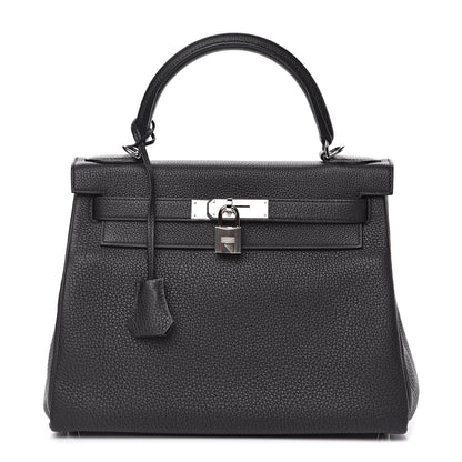 Hermes Togo Kelly Retourne 28 Black 1 of 31