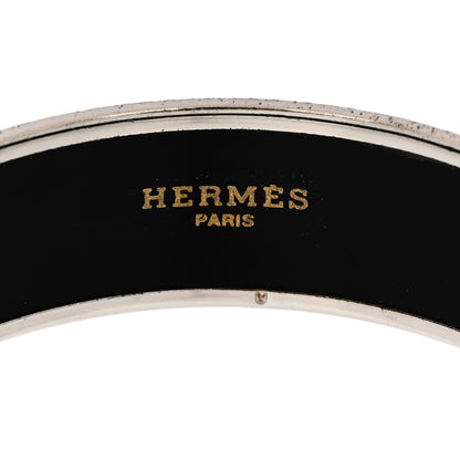 Hermes Enamel Printed Wide Sun Moon Stars Bracelet 70 4 of 6