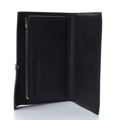 Celine Smooth Calfskin Pocket Tri-Fold Multifunction Envelope Flap Wallet Dark Rust 5 of 9