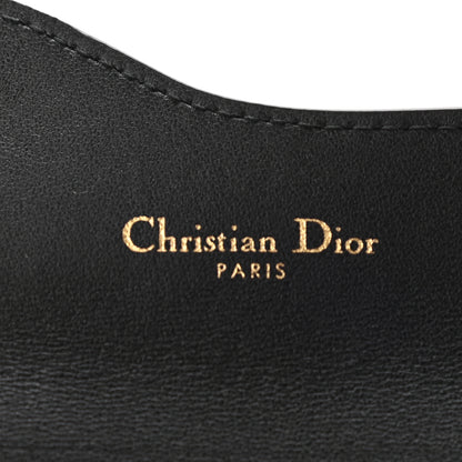 Christian Dior Grained Calfskin Saddle Card Holder Black 6 of 9