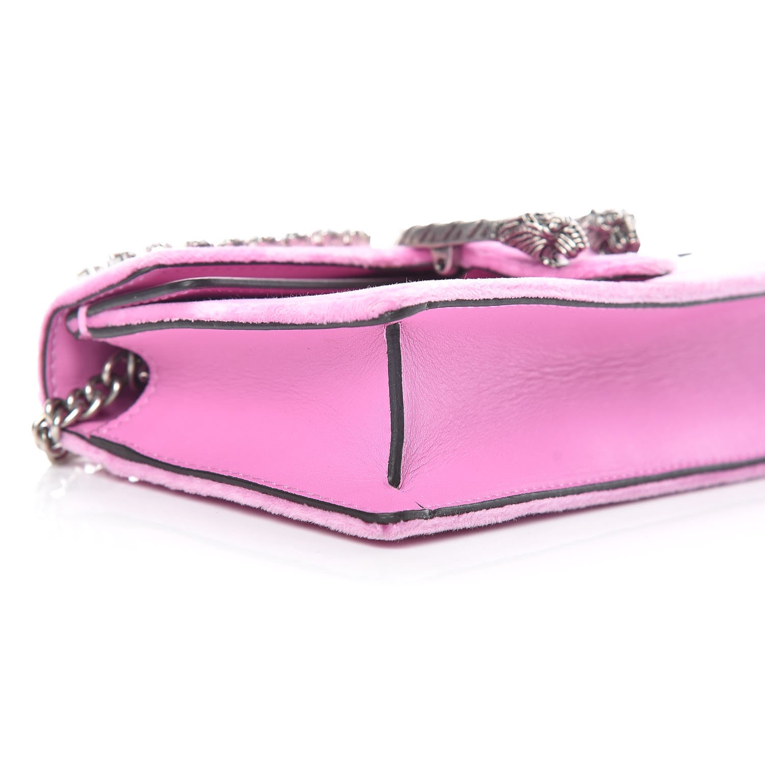Gucci Velvet Crystal Super Mini Dionysus Shoulder Bag Malva 5 of 11