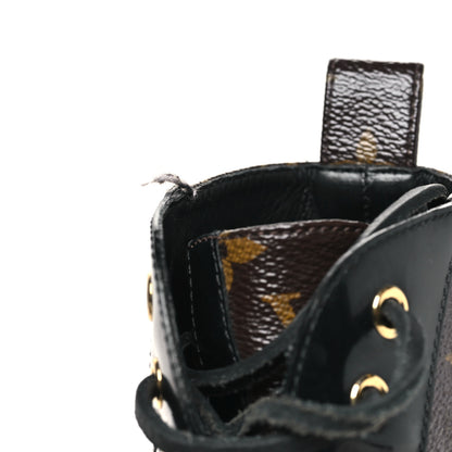 Louis Vuitton Patent Calfskin Monogram Star Trail Ankle Boots 38.5 Black 9 of 9
