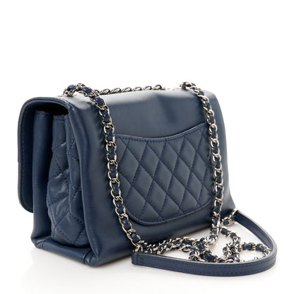Chanel Calfskin Mini Tramezzo Flap Navy 3 of 11