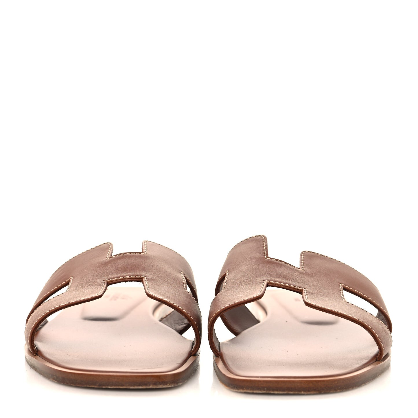 Box Calfskin Oran Sandals 37 Gold