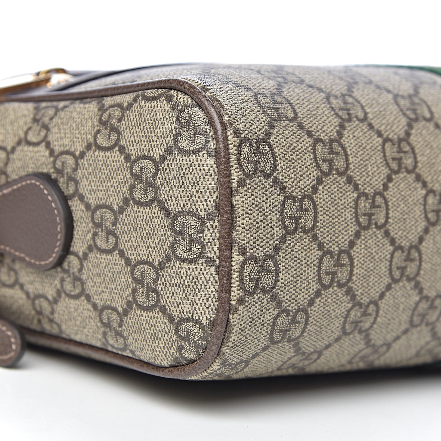 GG Supreme Monogram Web Small Ophidia Shoulder Bag Brown