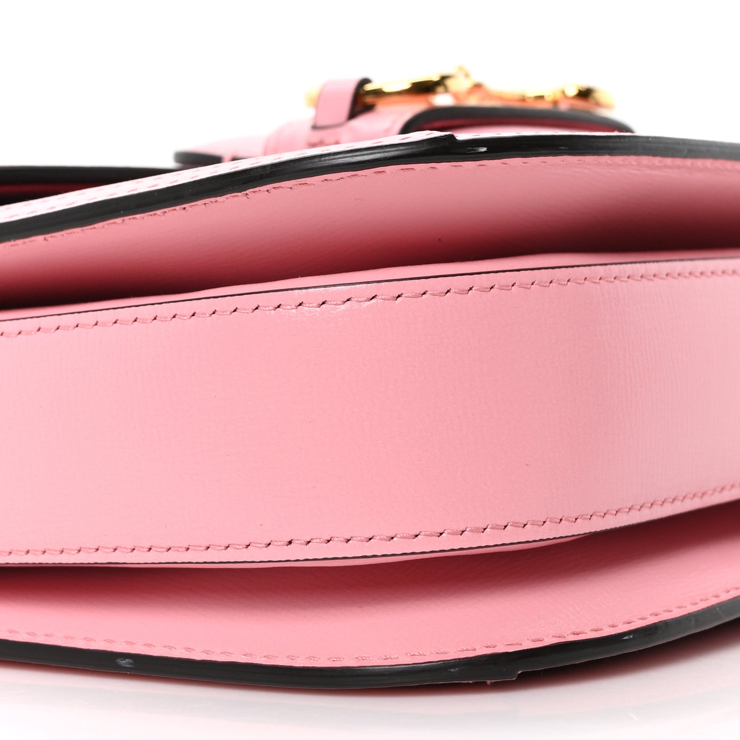 Azalea Calfskin Horsebit 1955 Shoulder Bag New Cherry Red Wild Rose