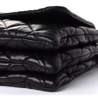 Chanel Lambskin Quilted Maxi Chanel 3 Flap Black 9 of 9