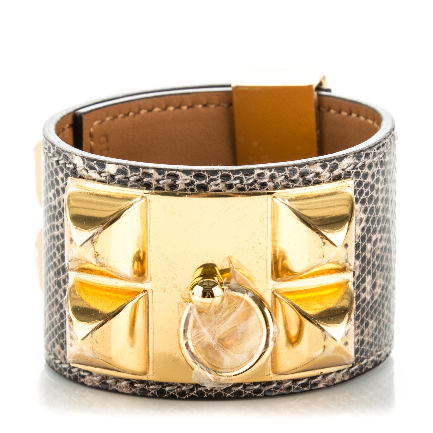 Hermes Lizard Collier De Chien CDC Bracelet S Ombre 1 of 7