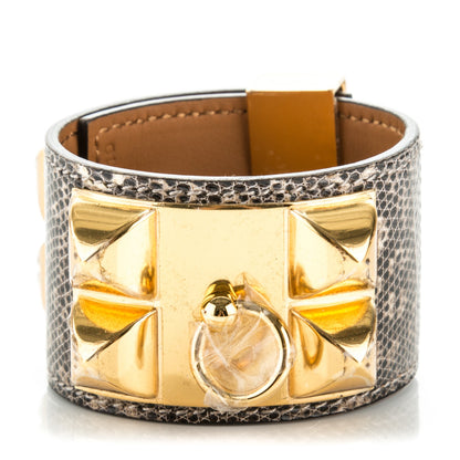 Hermes Lizard Collier De Chien CDC Bracelet S Ombre 1 of 7