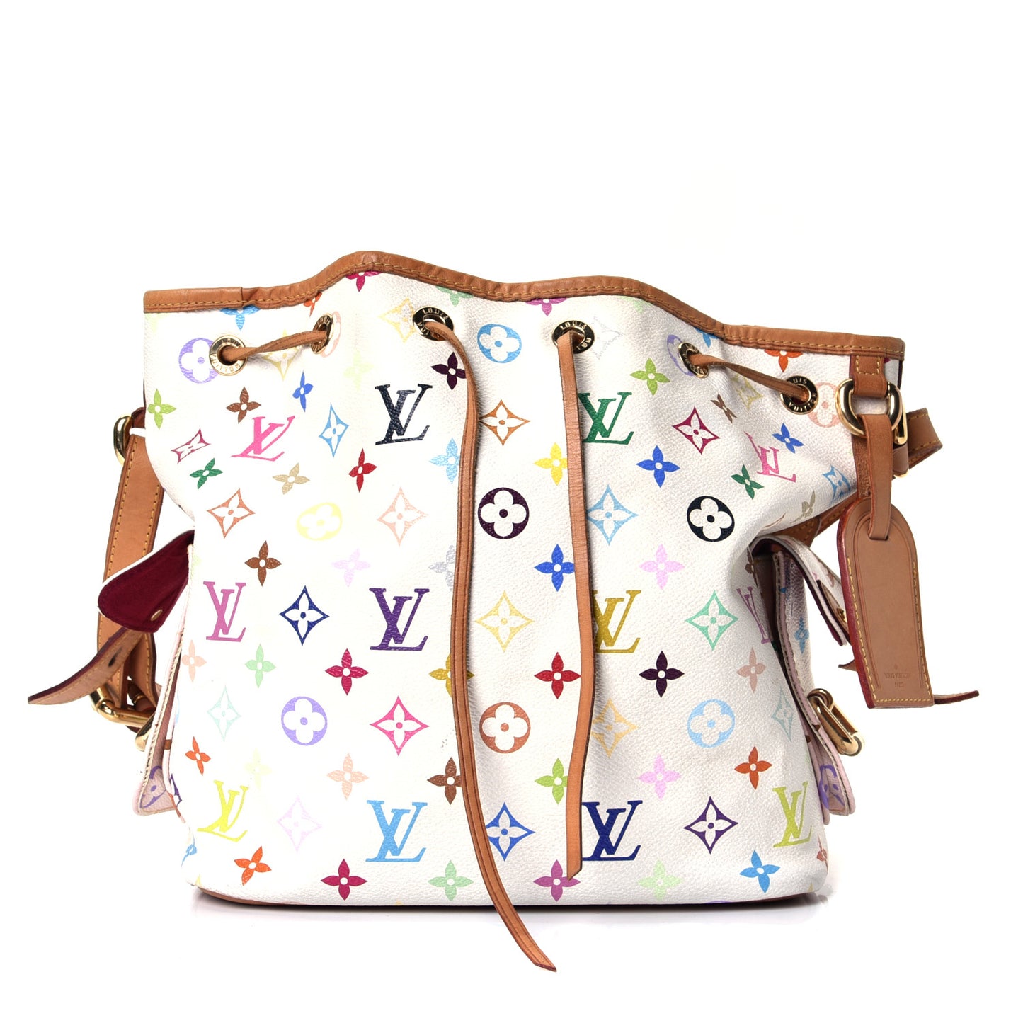 Monogram Multicolor Petit Noe White
