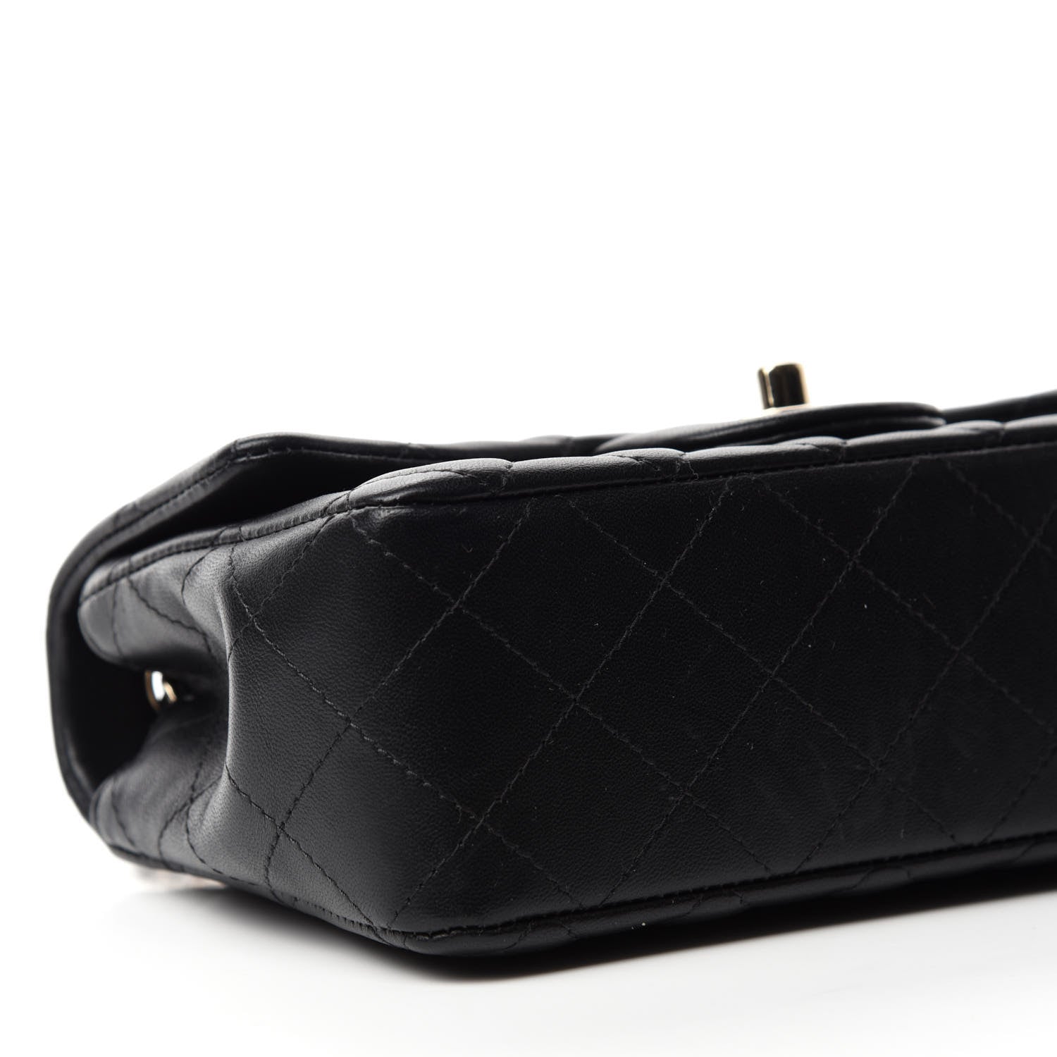 Chanel Lambskin Quilted Mini Rectangular Flap Black 6 of 11