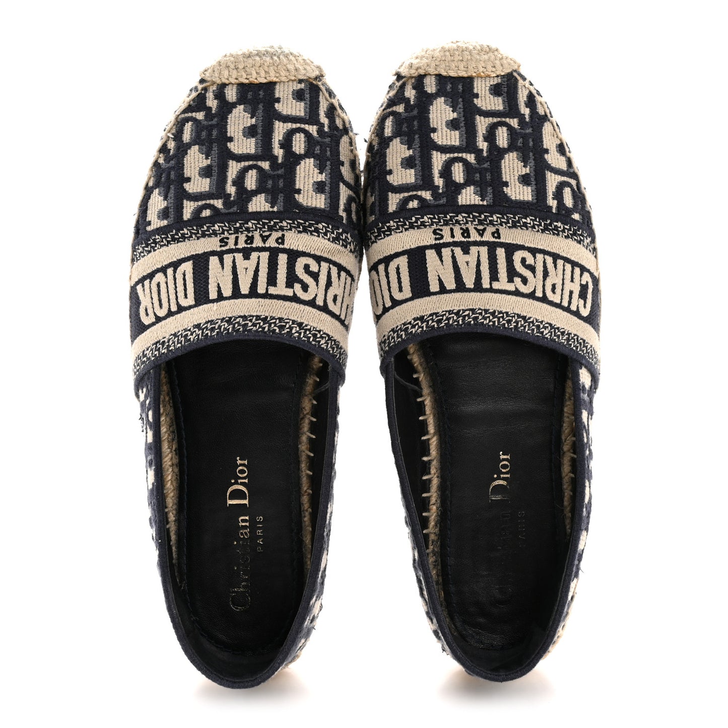 Oblique Embroidered Granville 15mm Espadrilles 37 Deep Blue