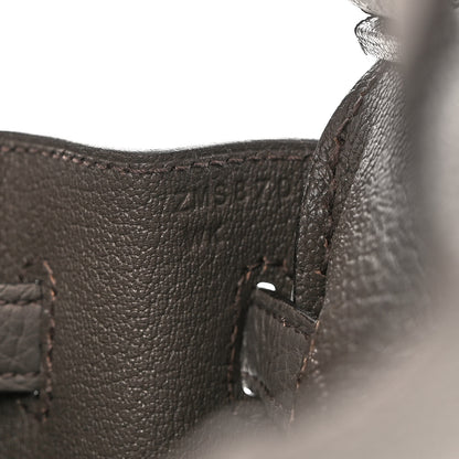 Hermes Togo Birkin 25 Etain 7 of 11