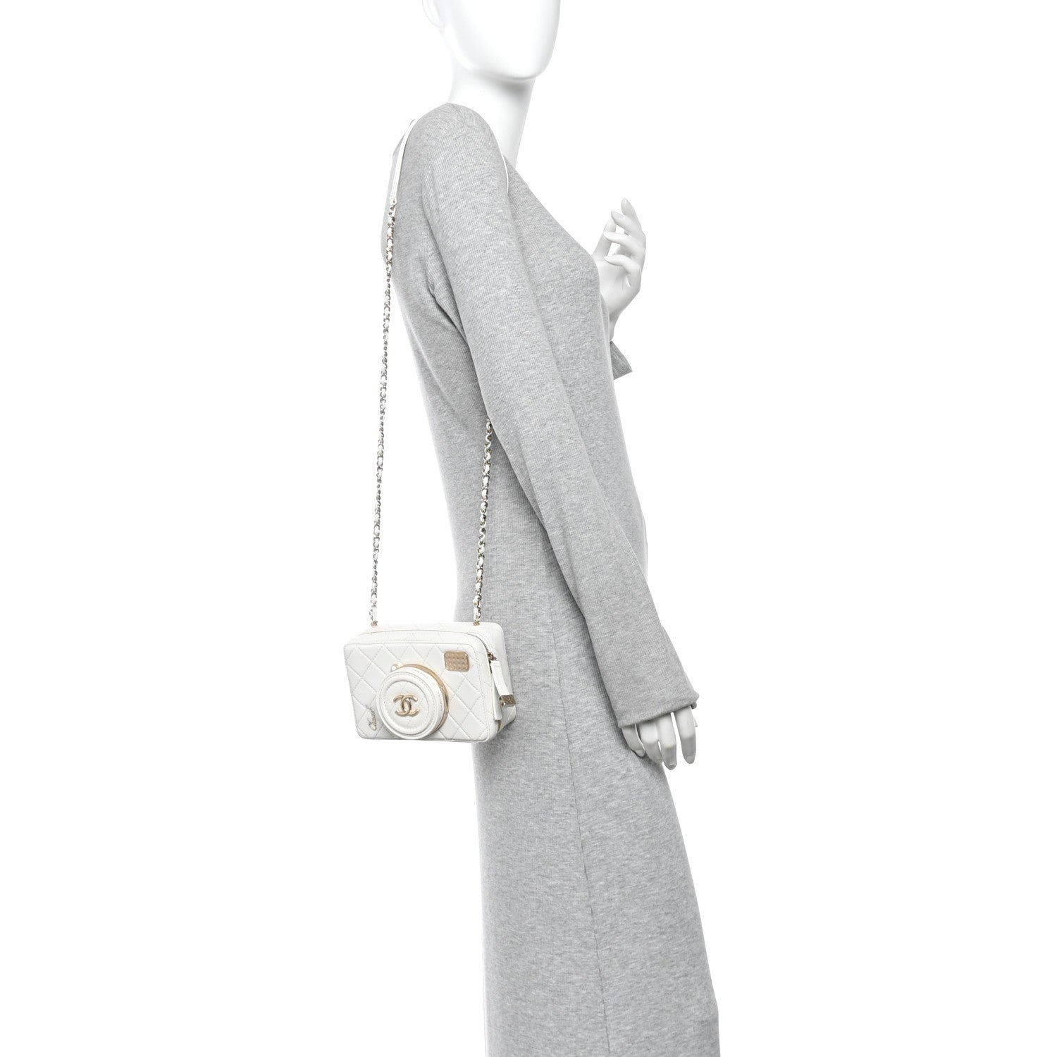 Chanel Lambskin Quilted Coco Click Bag White 1906926 – FASHIONPHILE