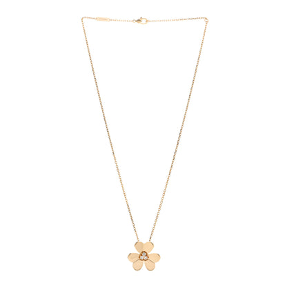Van Cleef & Arpels 18K Yellow Gold Diamond Large Frivole Pendant Necklace 3 of 5
