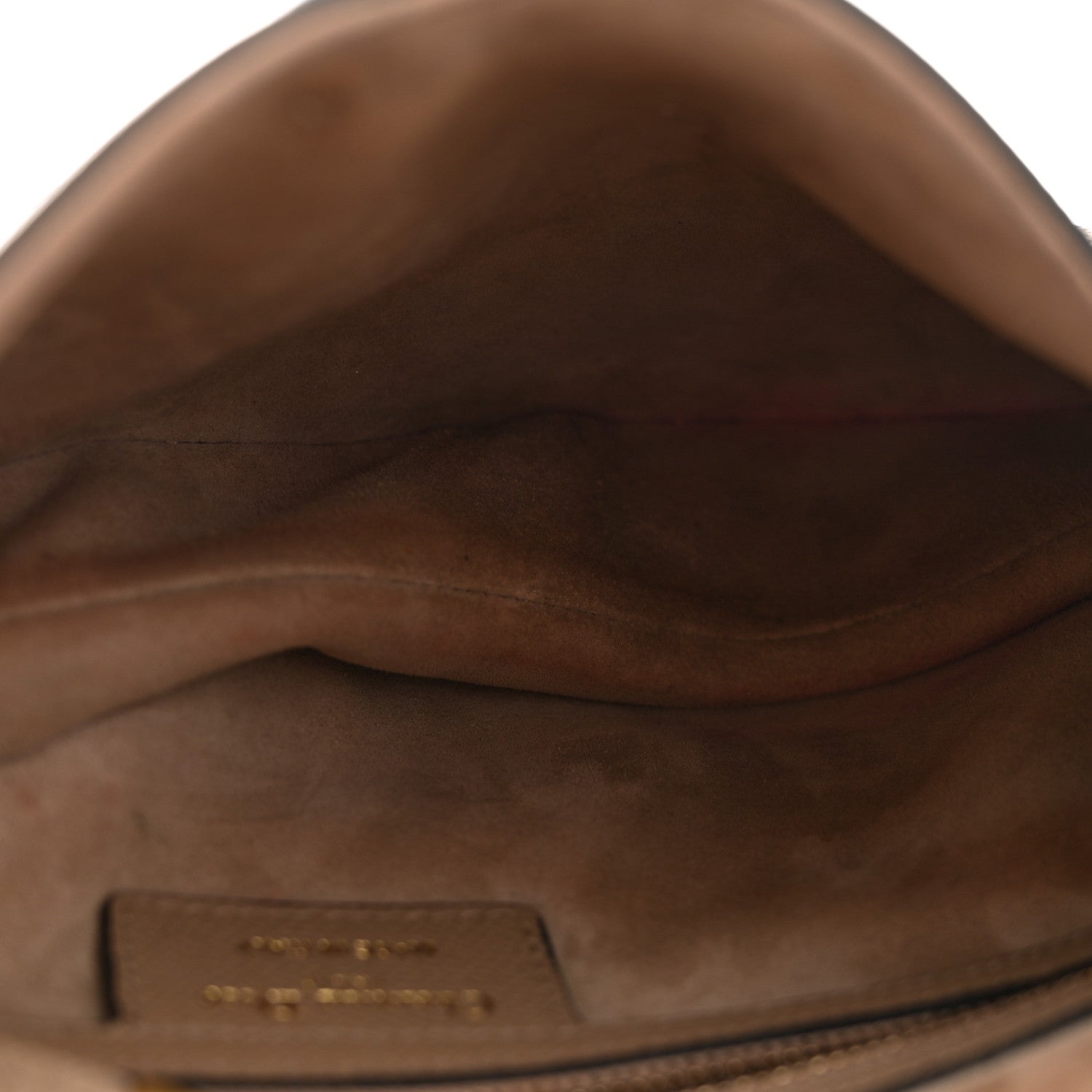 Christian Dior Grained Calfskin Saddle Bag With Strap Taupe 5 of 13