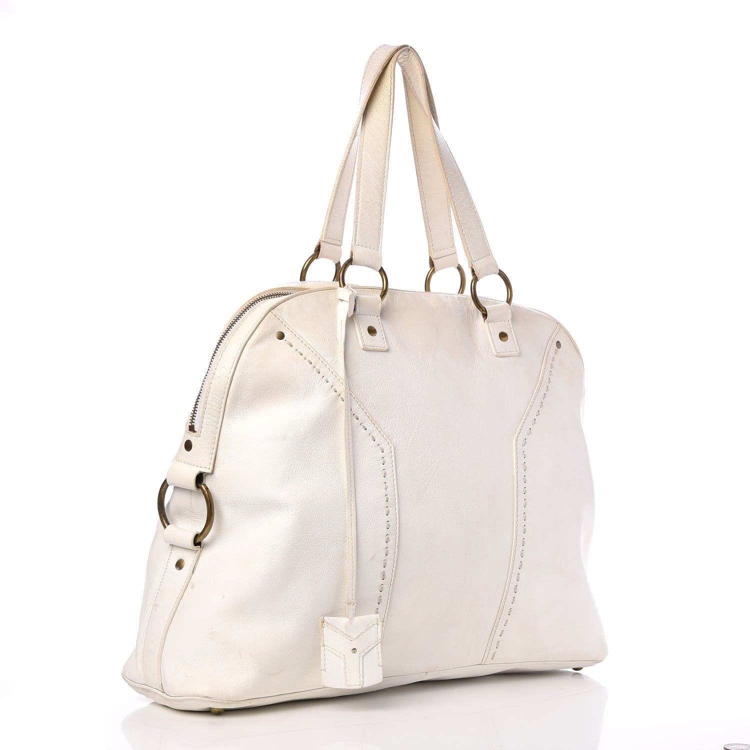 Saint Laurent Calfskin Oversized Muse White 3 of 25
