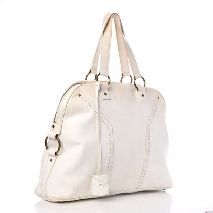 Saint Laurent Calfskin Oversized Muse White 3 of 25