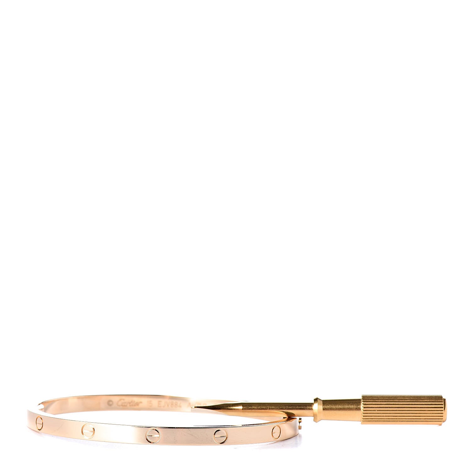 Cartier 18K Yellow Gold Small LOVE Bracelet 15 5 of 6