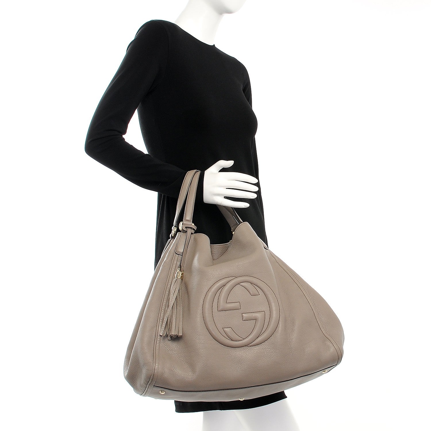Gucci Cellarius Calfskin Large Soho Shoulder Bag New Fango 2 of 11
