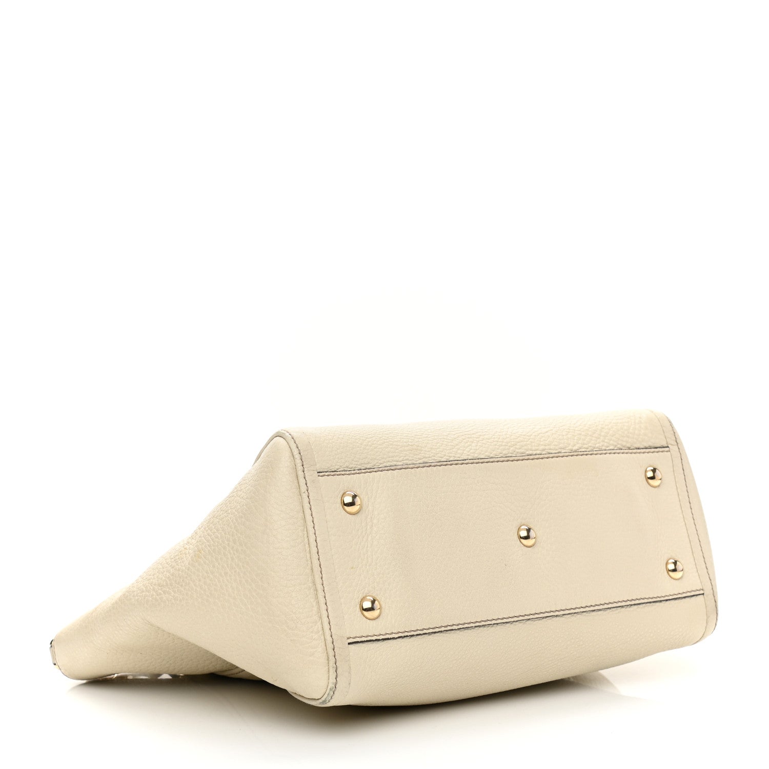 Gucci Pebbled Calfskin Small Soho Top Handle Bag Off White 4 of 20