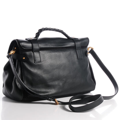 Mulberry Nappa and Suede Alexa Satchel Evergreen 6 of 15