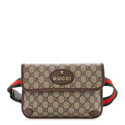 Gucci GG Supreme Monogram Neo Vintage Web Belt Bag Brown 1 of 10
