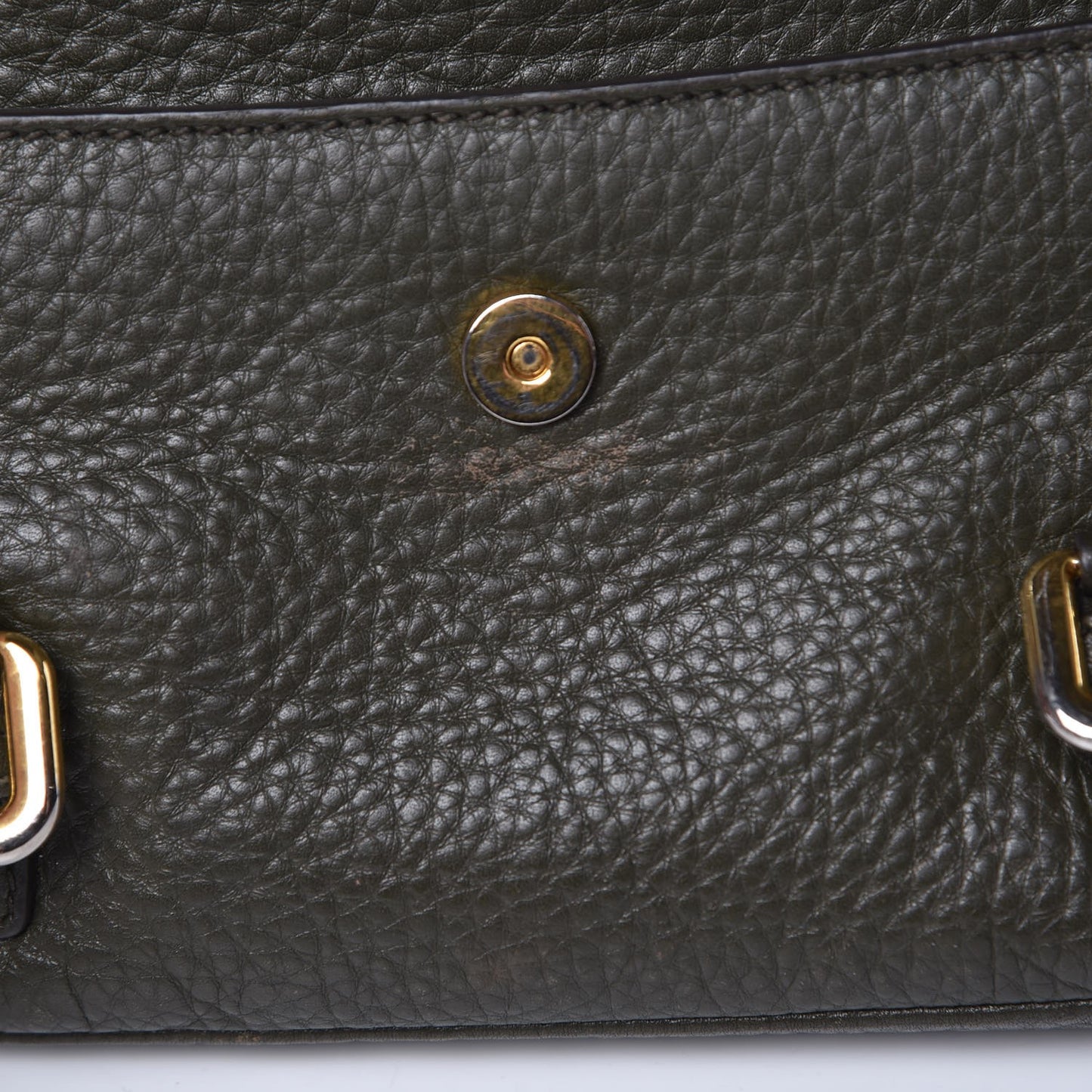 Vitello Daino Messenger Bag Green