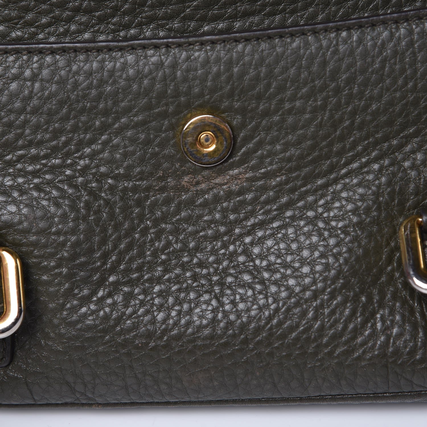 Prada Vitello Daino Messenger Bag Green 9 of 14