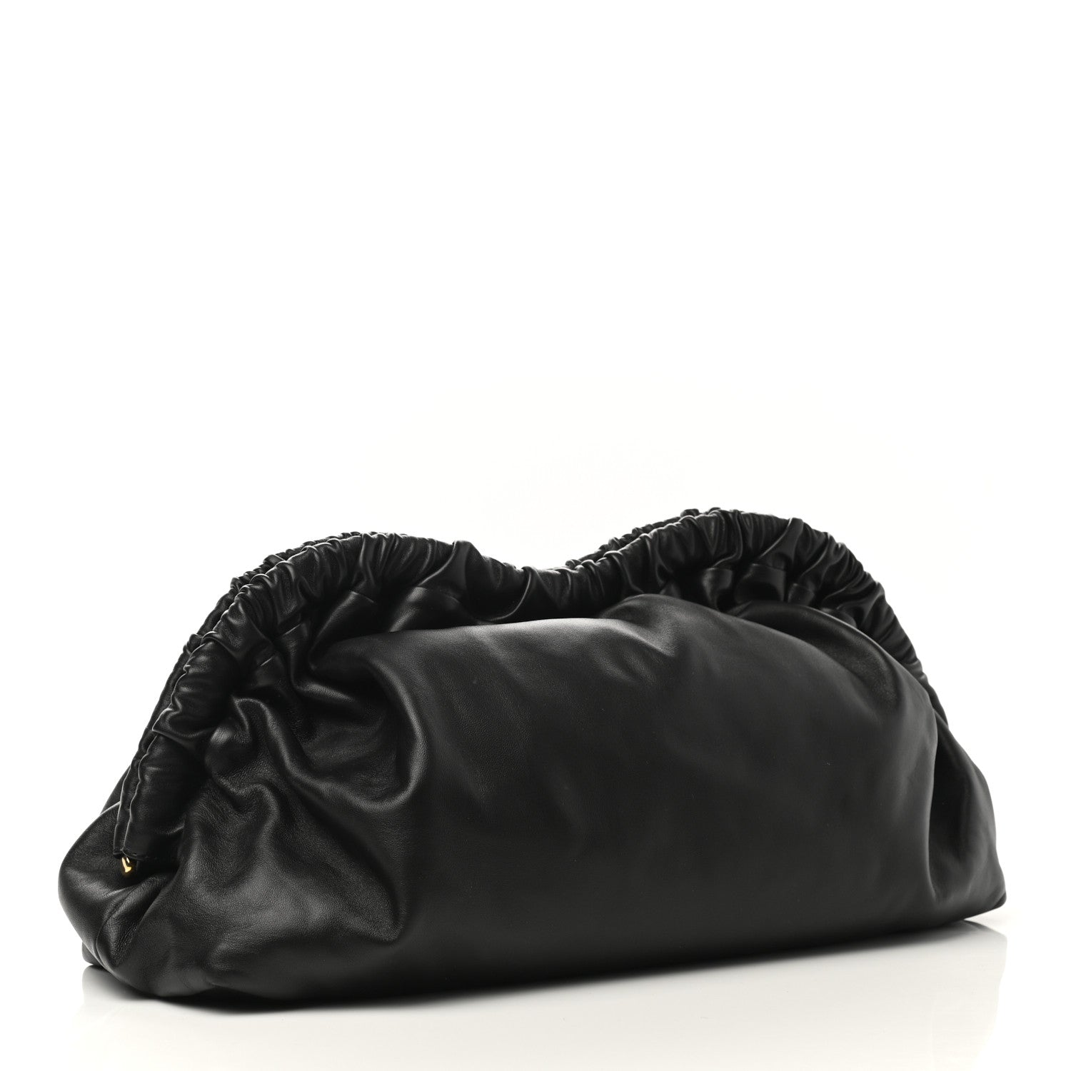 Mansur Gavriel Lambskin Cloud Clutch Black Flamma 3 of 9