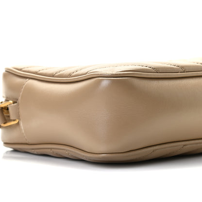 Saint Laurent Calfskin Matelasse Monogram Lou Camera Bag Dark Latte 8 of 9