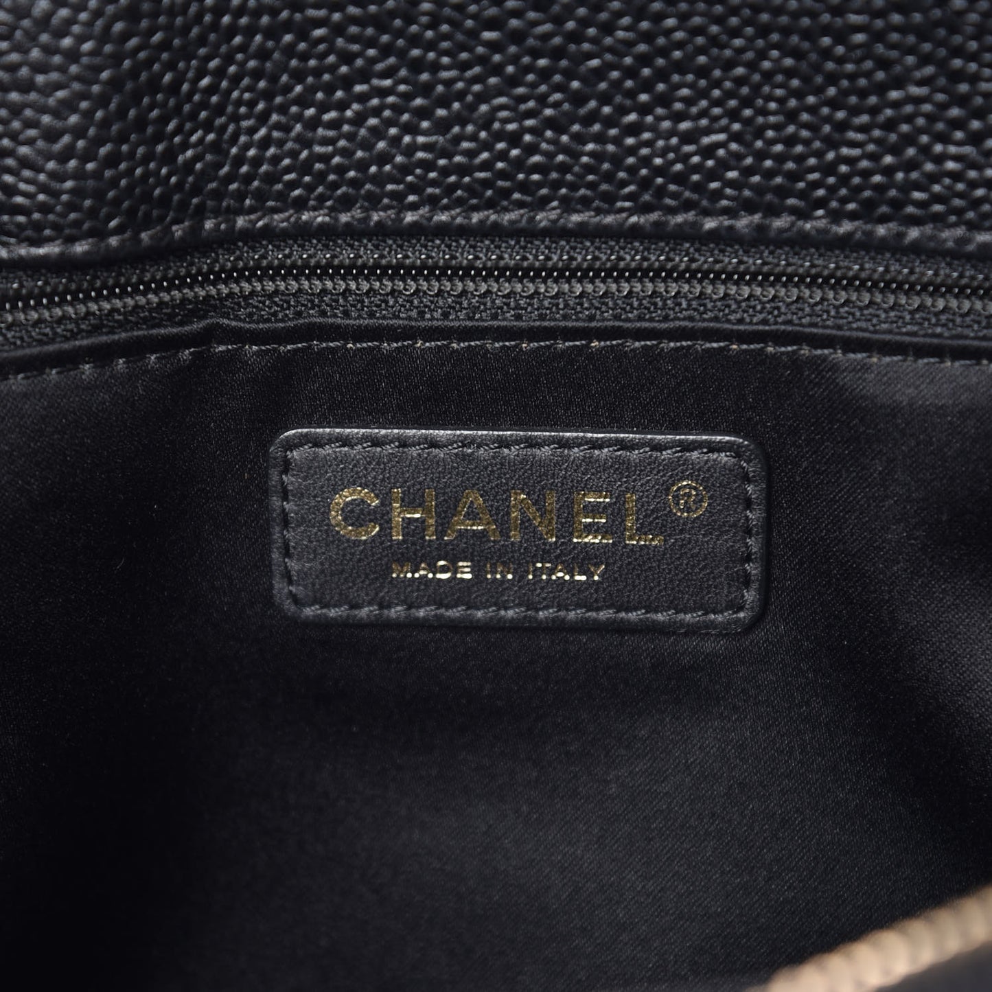 Caviar Quilted Grand Shopping Tote GST Black