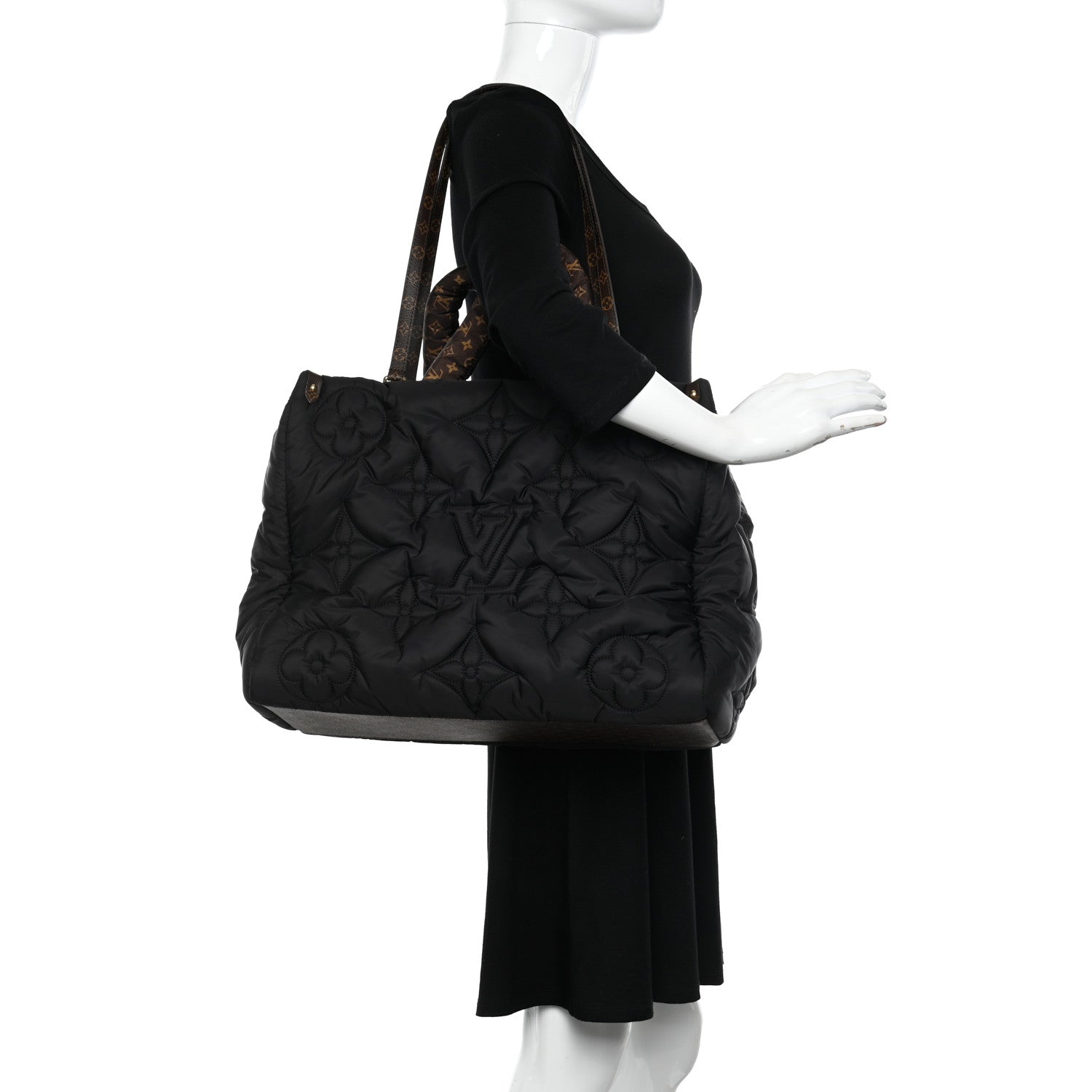 Louis Vuitton Econyl Monogram Pillow Giant Onthego GM Black 2 of 9