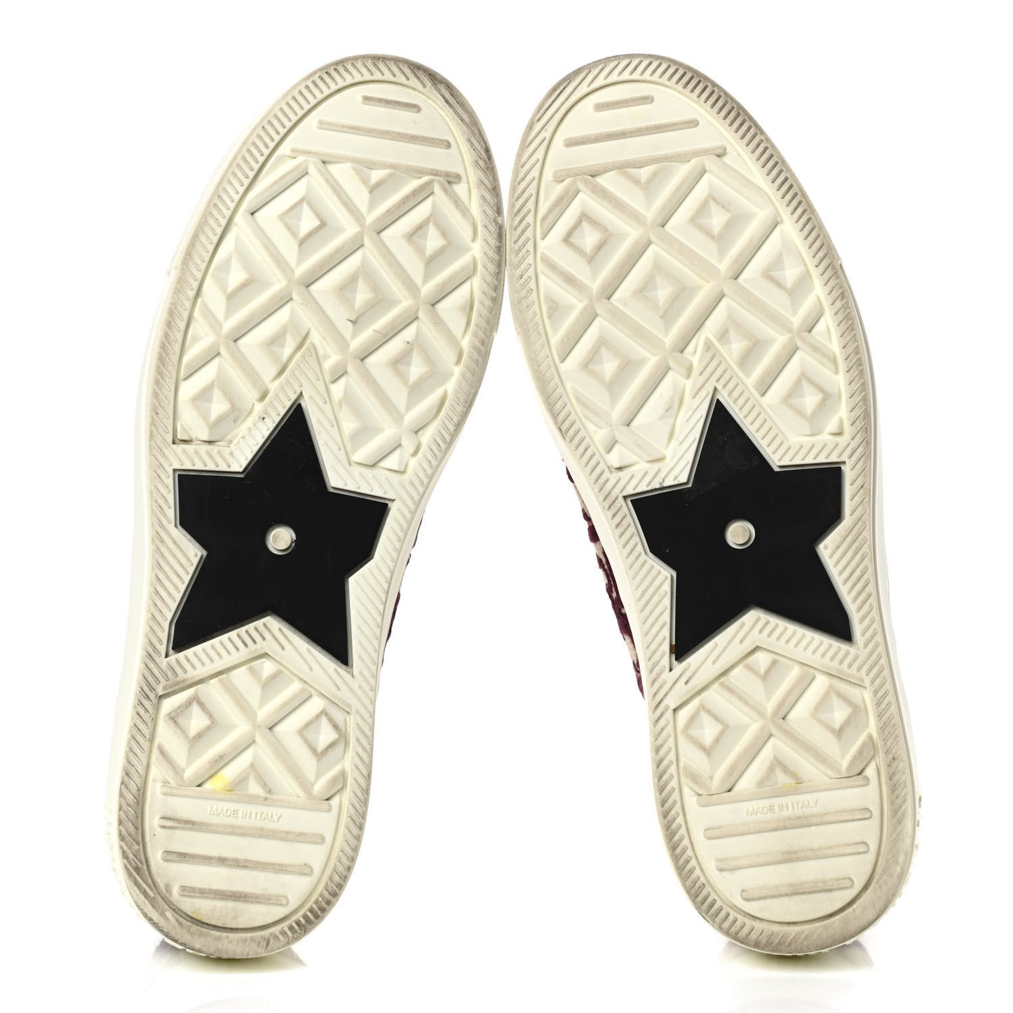 Canvas Oblique Walk'N'Dior Low Top Sneakers 37 Deep Amaranth