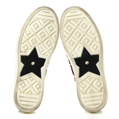 Christian Dior Canvas Oblique Walk'N'Dior Low Top Sneakers 37 Deep Amaranth 5 of 9