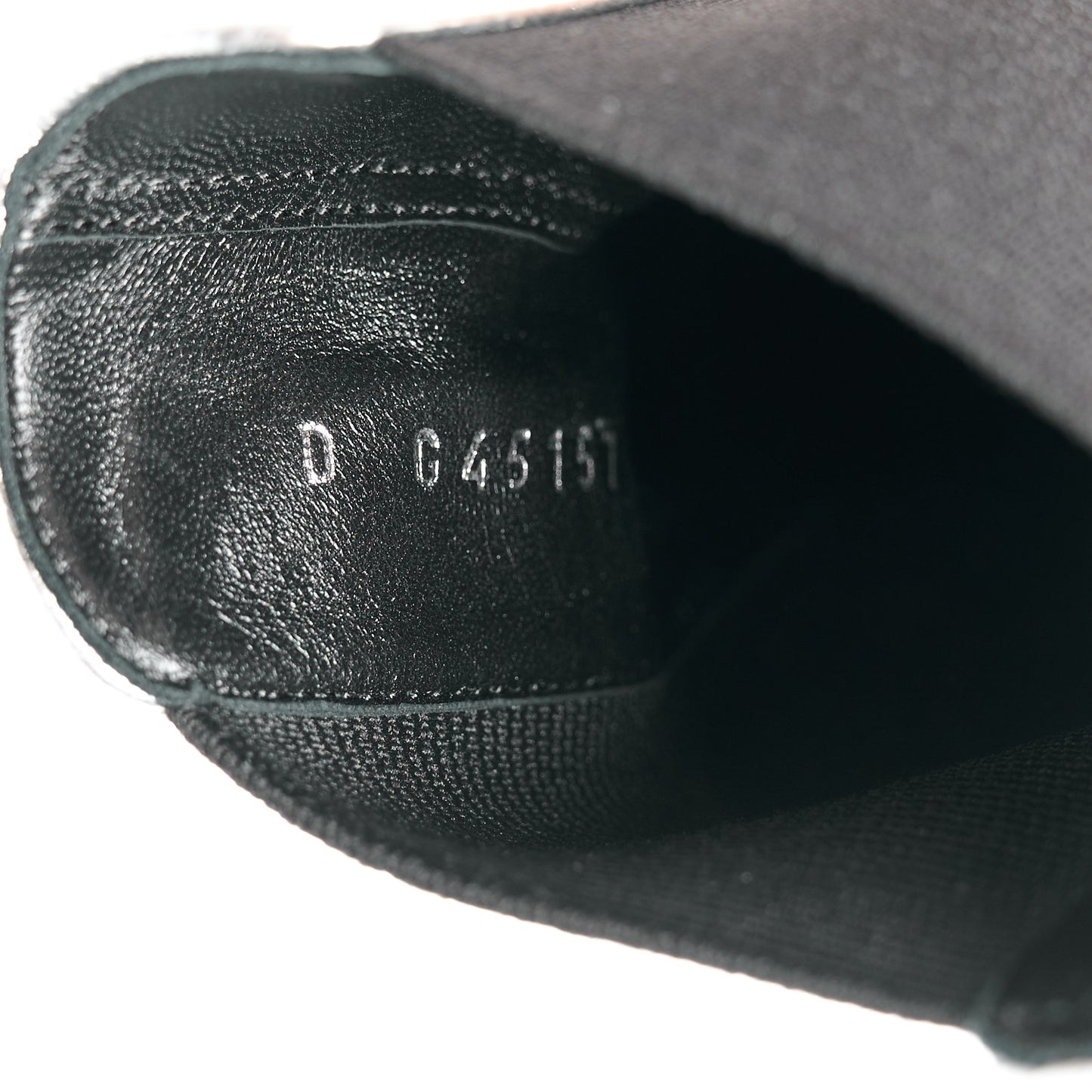 Laminated Goatskin Patent CC Cap Toe Short Boots 36 Silver