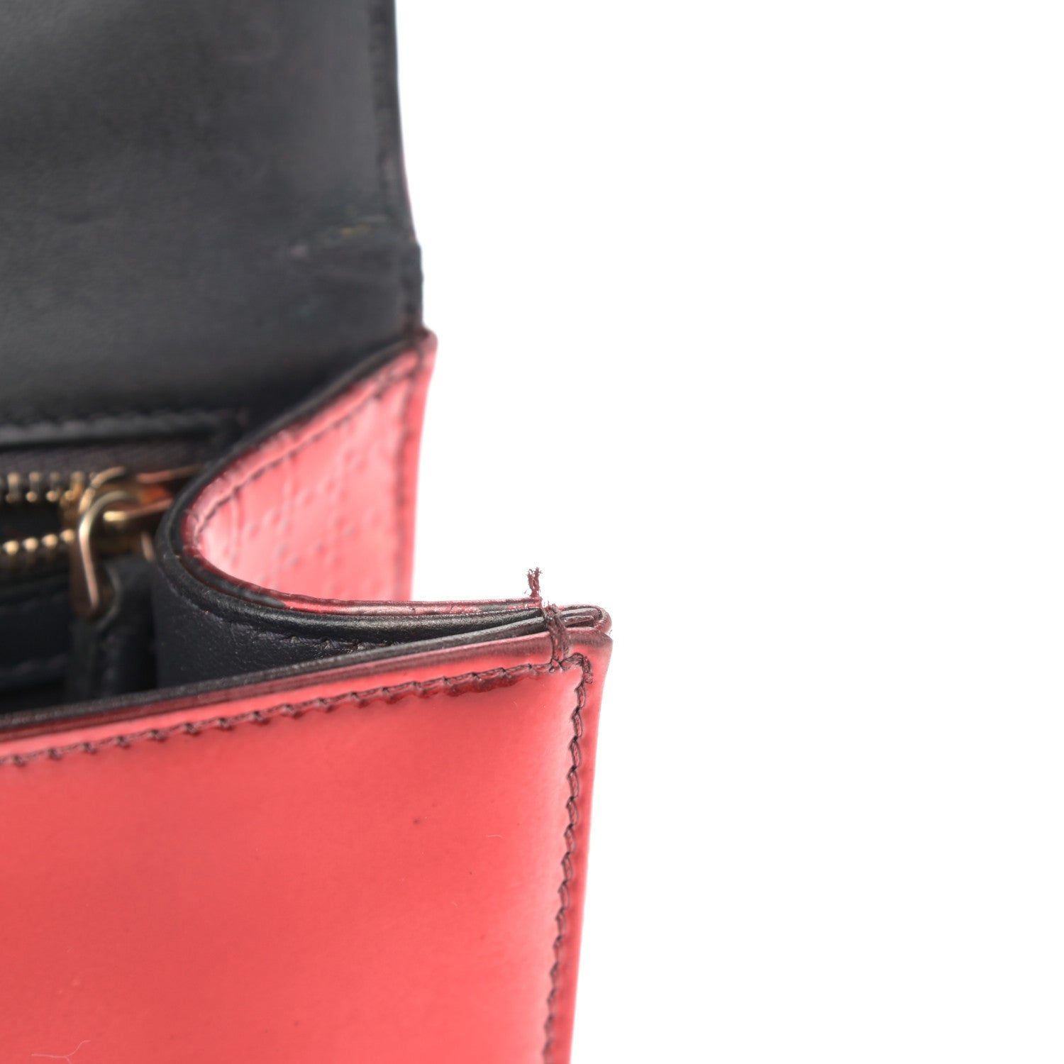 Christian Dior Metallic Patent Micro-Cannage Small Diorama Flap Bag Red 8 of 13
