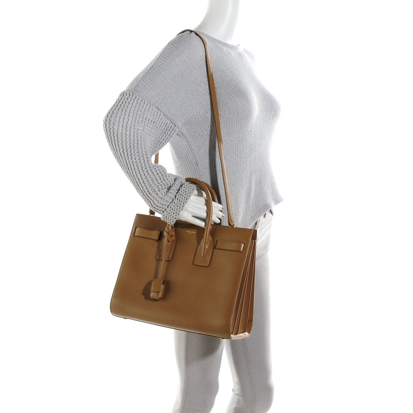 Calfskin Small Sac De Jour Taupe