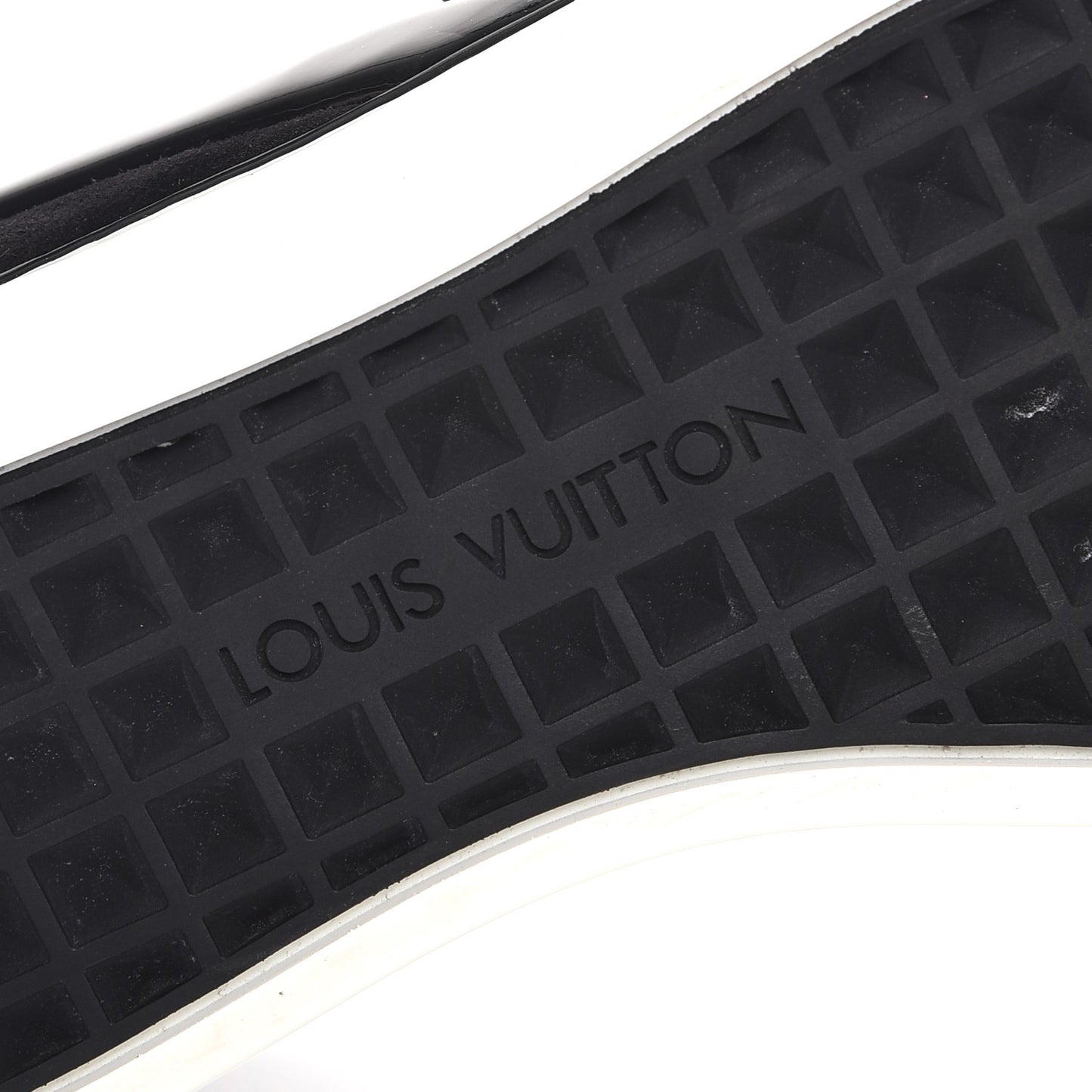 Patent Calfskin Canvas Catwalk Slip On 37 Leopard Black