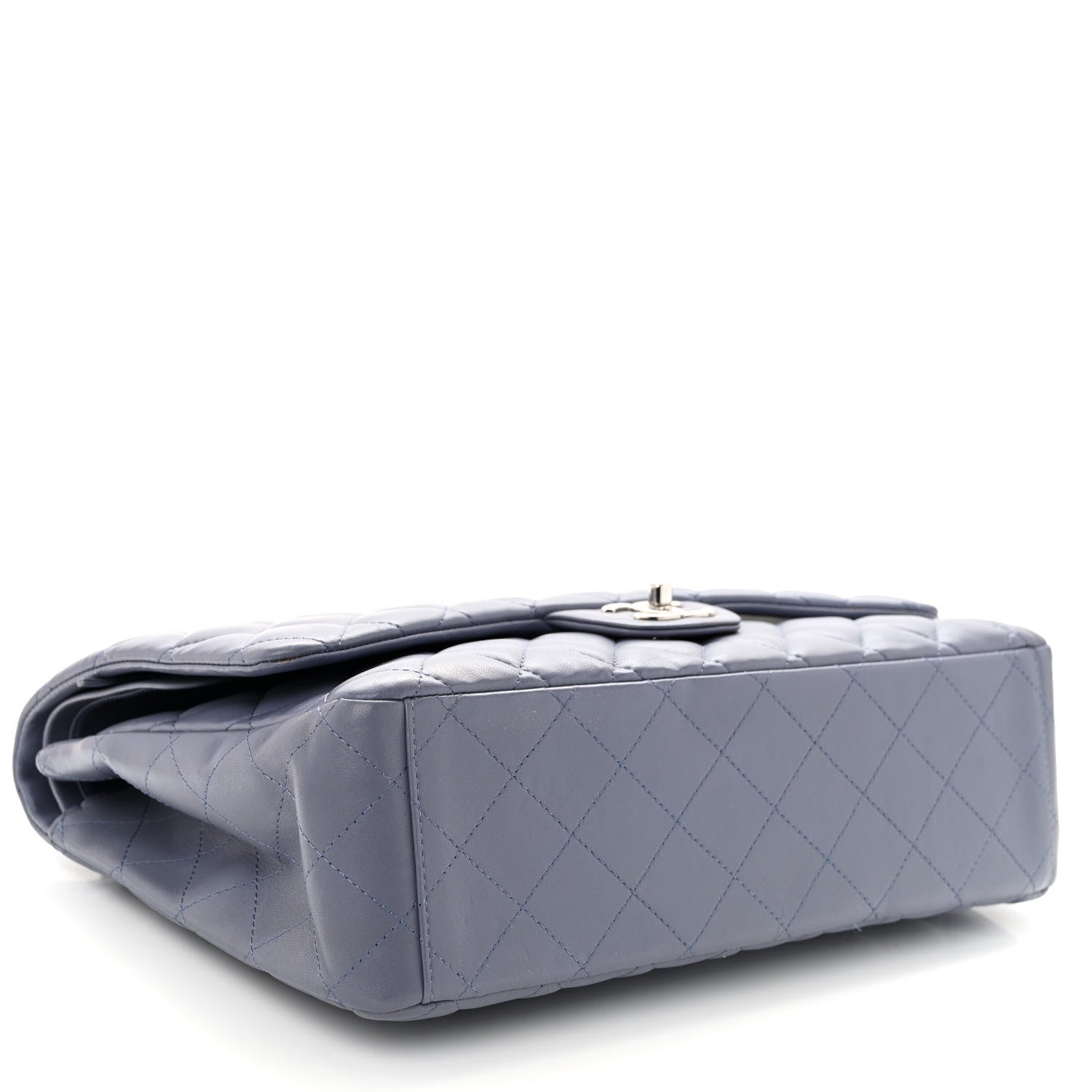 Chanel Lambskin Quilted Maxi Double Flap Light Purple 4 of 11