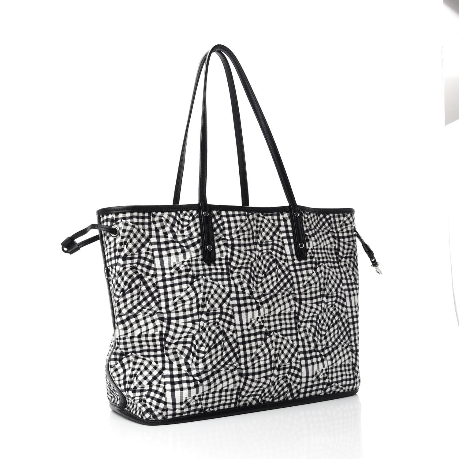 MCM Visetos Medium Project Reversible Shopper Tote Black 10 of 15